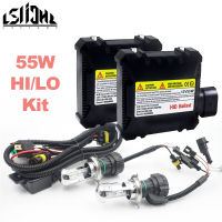 HID BI Xenon H4 HB2ชุด55W Xenon ไฟหน้า Slim Ballast Hilo ชุดแปลง H13 9004 9007หลอดไฟอัตโนมัติ4300K 6000K 8000K 12000K