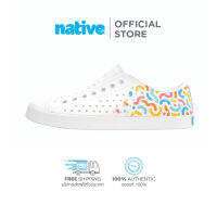 Native รองเท้ากันน้ำผู้ใหญ่ EVA รุ่น Jefferson Sugarlite Block Shell White Dazzle Resting Squiggle Block