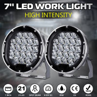 21SMD LED 105W โคมไฟขับรถทำงาน Spot Beam Light 10500LM ปรับกันน้ำ สำหรับรถจี๊ป SUV รถออฟโร้ด ATV 12V 24V 6000Kไฟหน้ารถ ไฟออฟโรด ไฟสปอร์ตไลท์ ไฟหน้ารถบรรทุก Spotlight