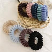 Elastic Knit Telephone Wire Hair Bands Girl Woman Hair Accessories Rubber Band Headwear Hair Rope Spiral Shape Hair Ties Hair Accessories