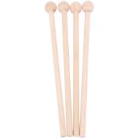 2 Pair Wood Mallets Percussion Sticks for Energy Chime, Xylophone, Wood Block, Glockenspiel and Bells