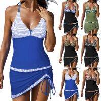 ✱۩☎ size duas peças maiôs roupa de banho feminina flor impressão verão grandes fatos tankini beachwear sexy bikini swimdress