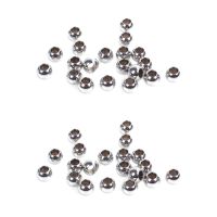 40 Pieces Stainless Steel Beads of Metal Craft Beads Size 6mm for Jewelry Creation Jewelry Accessory