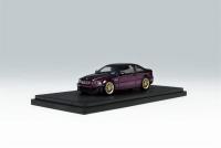 นักล่าท่าทาง X อาวุธบนท้องถนน1:64 E46 M3สีม่วง/แดง/เทาพร้อม S รถโมเดล Diecast