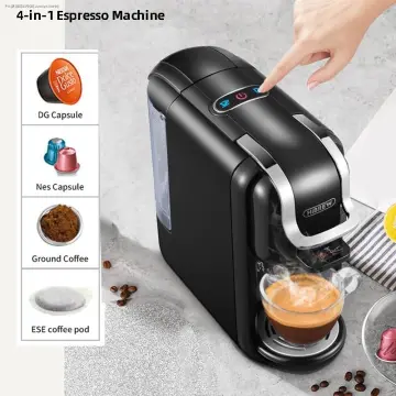 HiBREW H4A Portable Coffee Machine for Car & Home DC12V Expresso Coffee  Maker Fit Nexpresso Dolce Pod Capsule Coffee Powder
