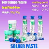 ✘ Low Temperature Lead-free Syringe smd Solder Paste Flux For Soldering Led Sn42Bi58 Sn63Pb37 SMD Repair Welding paste