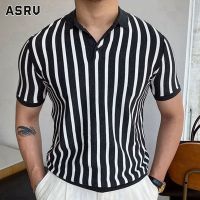 ASRV ชุดเดรสแขนสั้นสำหรับผู้ชาย,เสื้อโปโลระบายอากาศผ้าไอซ์ซิลค์แขนยาวครึ่งแขนสำหรับฤดูร้อน