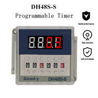 DH48S-S Programmable Timer 0.1S-990H ทำซ้ำรอบ SPDT สวิทช์เวลารีเลย์เวลารีเลย์รอบควบคุมซ็อกเก็ตฐาน DH48S 40 Off