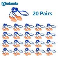 Andanda 10/20 Pairs Ear Plugs Noise Cancelling Sleeping Ear Plugs Silicone Corded Anti-noise Earplugs Ultra-Soft Ear Protector