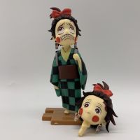 Ghost Blades Flower Street Chapter Tanjiro ภรรยาของฉัน Shanyi Pigs Double-Head Carving Model Hands