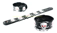 Skull wristband ริสแบนด์ งานแกะขึ้นโมล ปั้มนูน สองชั้น สวยงาม คุณภาพสุดๆ วัสดุ ยางซิลิโคน เกรดพรีเมี่ยม ปั๊มนูน พรีเมี่ยม พร้อมส่งทุกเส้น SKL305NNN