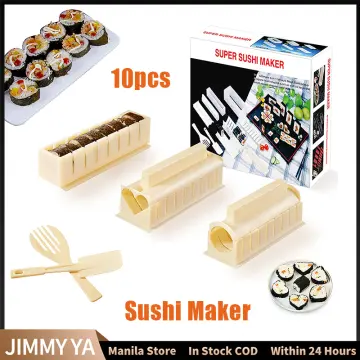 1set Sushi Making Kit Sushi Maker 10 Pcs Plastic Premium set Sushi