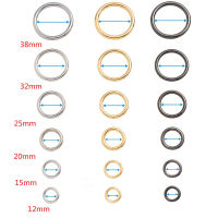 Meetee 6mmX200pcs 13-50mmX20pcs Metal O Shape Ring Buckle Circle Connection Hook DIY Bag Strap Belt Dog Collar Parts Accessory