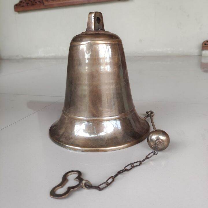 Lonceng Besar Antik cokelat Bel pagar Lonceng sekolah Perusahaan