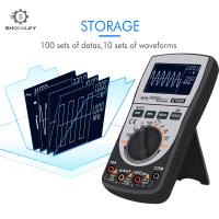 Shockley มัลติมิเตอร์แบบใช้มือถือ Oscilloscope 2 In 1จอแสดงผล LCD มัลติฟังก์ชั่นเครื่องทดสอบ Oscilloscope แบบดิจิตอล