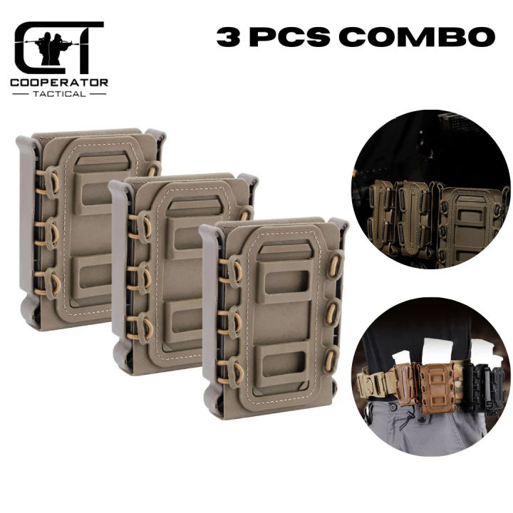3Pcs Tactical Magazine Couch Flexible Adjustable Fast Molle Pouch Fits ...