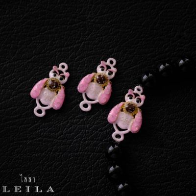 Leila Amulets แมงวันคำ Baby Leila Collection สีชมพู (พร้อมกำไลหินฟรีตามรูป)