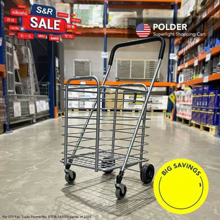 S&R Polder Super Light Shopping Cart Lazada PH