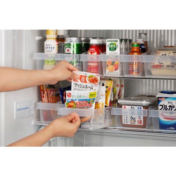 inomata-ที่เก็บของในตู้เย็น-ถาดกว้าง-ตะกร้า-คอนเทนเนอร์-12-7x30-2x7-ซม-ที่เก็บของในครัว