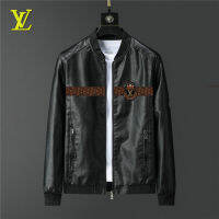 [Super High Quality] Original  Men Business Jacket Brand Men Clothes Comfortable Casual Leather Jackets Loose Zipper Outerwear