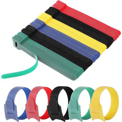 Fastening Cable Ties Reusable, 150mm Adjustable Cord Ties, Microfiber Cloth Cable Management Straps