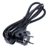 European EU 2 Prong Plug to C5 90 Degree/Angle Cloverleaf Lead Power Cable Lead Cord PC Monitor About 1mx