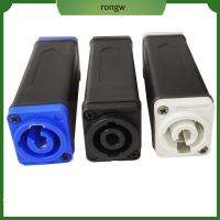 RONGW 3พิน LED powercon AC Coupler คุณภาพสูงมาก ชุดติดตั้งแผง Speakon ตัวเชื่อมต่อขยาย หัวแปลงพลังงาน ของใหม่ ขั้วต่อไฟ LED