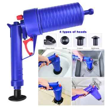 High Pressure Toilet Unblock One Shot Toilet Pipe Plunger - Gadget