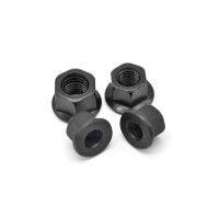 Grade 8.8 Black Carbon Steel Hexagon With Pad Nuts Hex Flange Nuts M10 M12 M14 M16 M18 M20 M22 M24 M27 M30 Nails  Screws Fasteners