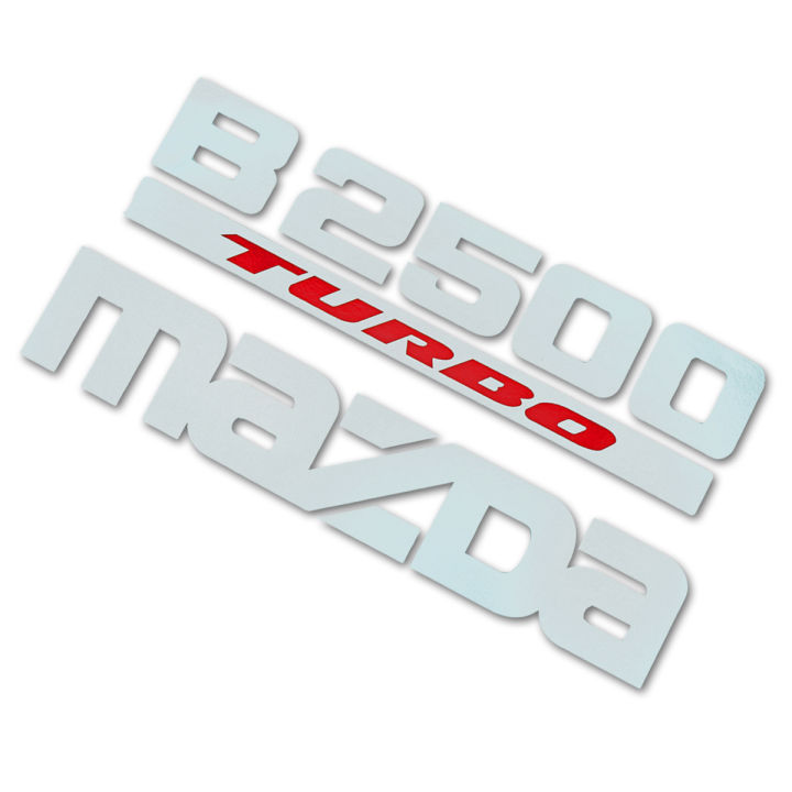 สติ๊กเกอร์-sticker-b2500-turbo-mazda-สี-silver-red-b2500-fighter-mazda-2-4-ประตู-ปี1998-2006-ขนาด-27x10-มีบริการเก็บเงินปลายทาง
