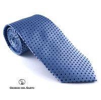 Giorgio Del Sarto Necktie Blue with Fabric Texture เนคไทสีฟ้ามีเท็กเจอร์