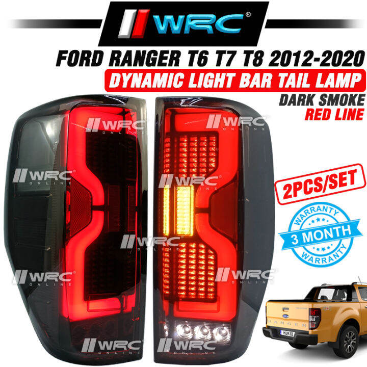 Ford Ranger T6 T7 T8 2012 - 2020 Dynamic Light Bar Tail Lamp ( Dark