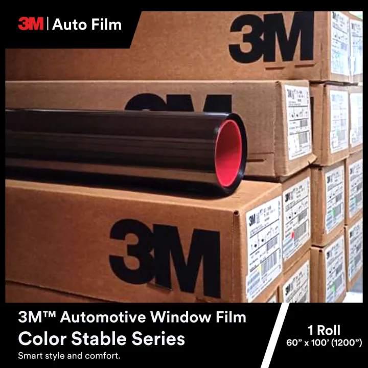 3M AUTOMOTIVE WINDOW FILM COLOR STABLE SERIES 1 ROLL 60"X100" (1200