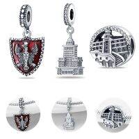 2022 new Hot Sale silver color Warsaw Palace Poland Charms Fit Original Pandora Bracelet For Women DIY Jewelry Gift