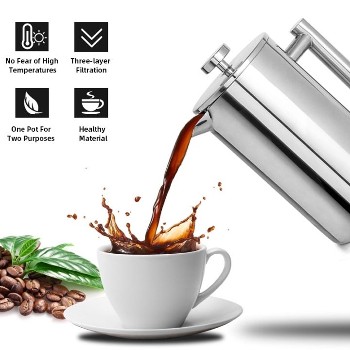 หม้อต้มชากาแฟ-เหยือกชงชา-เหยือกชงกาแฟสด-ขนาด-350-1000-ml-กาชงกาแฟ-ที่ชงกาแฟสด-สแตนเลส-coffee-tea-pot-abele