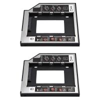 2X Universal Sata 2Nd HDD Ssd Hard Drive Caddy 9.5mm for Cd/DVD-Rom Optical Bay for HDD Sataii SDD Hard Disk Bracket