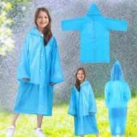 Rain Coat With Hood Boy Girl Eva Rain Raincoat Lightweight Rain Clear Coats Jackets Portable Reusable Kids For Girls Rain Coats  Life Jackets