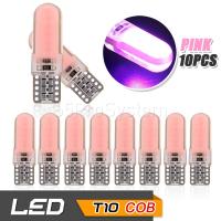 65Infinite (แพ๊ค 10 COB LED T10 W5W สีชมพู) 10x COB LED Silicone T10 W5W รุ่น Extra Long ไฟหรี่ ไฟโดม ไฟอ่านหนังสือ ไฟห้องโดยสาร ไฟหัวเก๋ง ไฟส่องป้ายทะเบียน กระจายแสง 360องศา CANBUS สี ชมพุ สีม่วง สีชมพูอมม่วง (Pink, Purple)