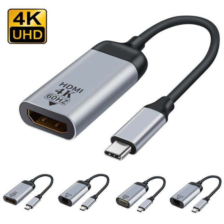 irctbv-แท็บเล็ตแล็ปท็อป-uhd-4k-60hz-type-c-ถึง-hdmi-compible-thunder-bolt-3อะแดปเตอร์-usb-c-ไปยัง-vga-mini-dp-rj45ตัวแปลงวิดีโอ