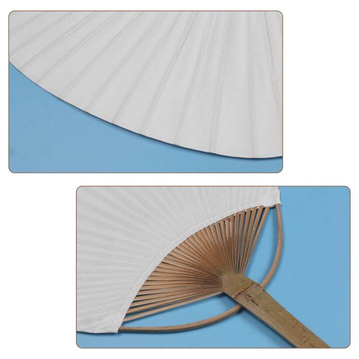 20pcs-pure-white-bamboo-handle-blank-calligraphy-painting-blank-group-fan-fan-fan-white-fan