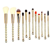 makeup brushes Pearl Crystal Rhinestone Gold 12PC make up brushes Kit professional makeup brush set Pincel Maquiagem Beauty Tool