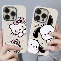 เคสโทรศัพท์มือถือแบบนิ่ม TPU กันกระแทก กันรอยกล้อง ลายลูกสุนัข สีขาว สําหรับ IPhone 15 11 Pro Max XS Max X XR 7+ 8 Plus