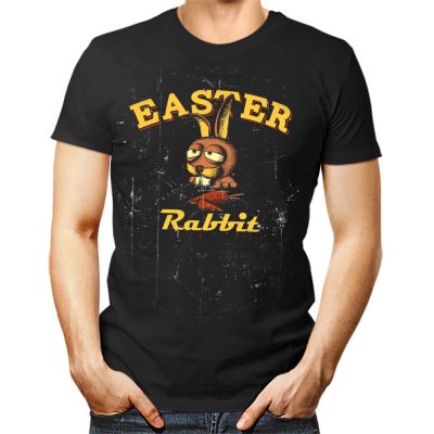 Popular Easter Rabbit Mens T shirt bunny egg Christian Jesus Hallelujah man gift  ZK7G