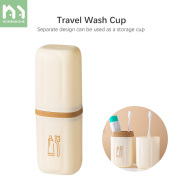 Homenhome Household Portable Toothbrush Set Storage Box Travel Wash Cup
