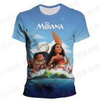 2021 Children Summer Short Sleeve T-Shirt Kids Disney Moana 3D Print T Shirts For Baby Boys Girls Top Tee Clothes Costume 3-13 Year