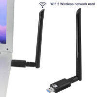 Wi-Fi 6อะแดปเตอร์ไร้สายการ์ดเน็ตเวิร์กความเร็วสูง Usb3.0 Wi-Fi 6อะแดปเตอร์สำหรับแล็ปท็อป/เดสก์ท็อปดูอัลแบนด์5 Ghz/ 2.4Ghz เครื่องรับสัญญาณไร้สายเพิ่มประสิทธิภาพเครือข่าย