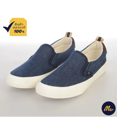 Mc Jeans รองเท้า Slip on กรมท่า Unisex ใส่ได้ทั้งผู้ชายและผู้หญิง ทรงสวย ใส่สบาย M09Z004