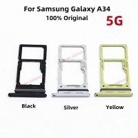 ซิมการ์ด TF เดิมสำหรับ Samsung Galaxy A34 5กรัม A3460อะไหล่ตัวอ่านถาดวาง SD/การ์ด SIM TF