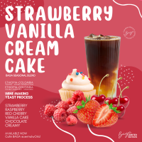 STRAWBERRY VANILLA CREAM CAKE | BAGA SEASONAL BLEND