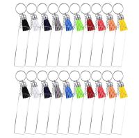 Acrylic Clear Rectangular Keychain Set Rectangular Acrylic Keychain Blanks DIY For Valentines Day Ornament Gift DIY Keychain